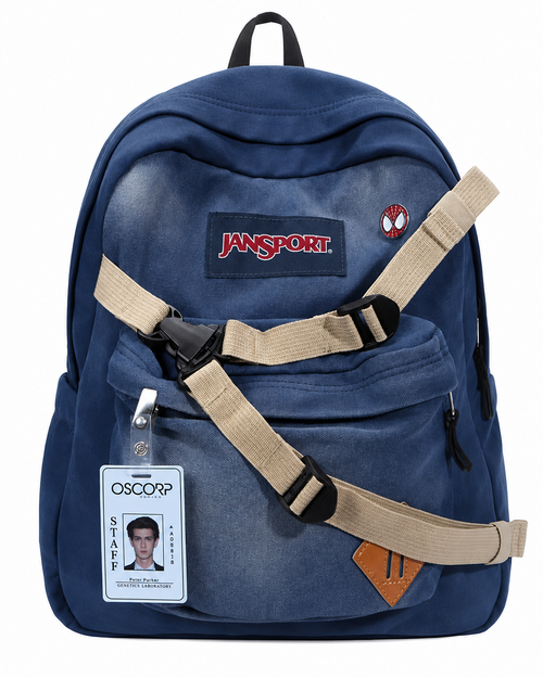 Spider Denim Backpack