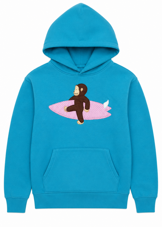 Teal Surf Hoodie