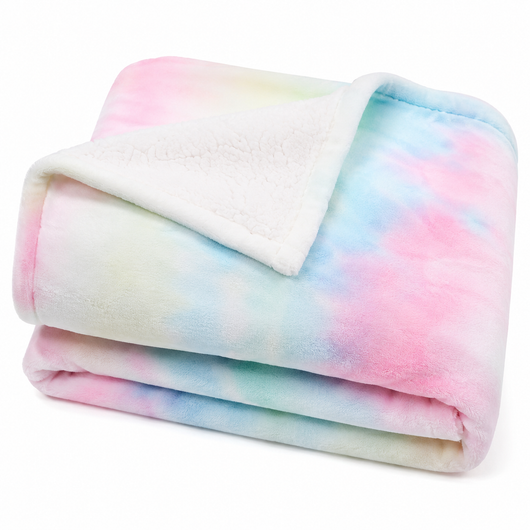Pastel Fleece Throw Blanket
